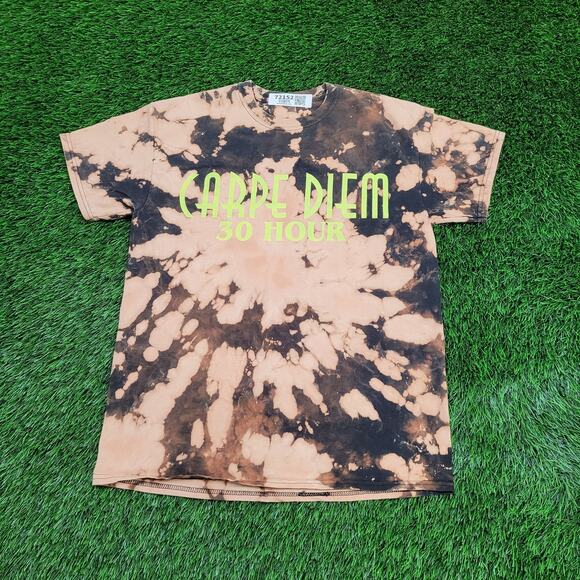 Carpe-Diem Shirt Womens Large 20x26 Crumpled Tie-Dye - Picture 1 of 11